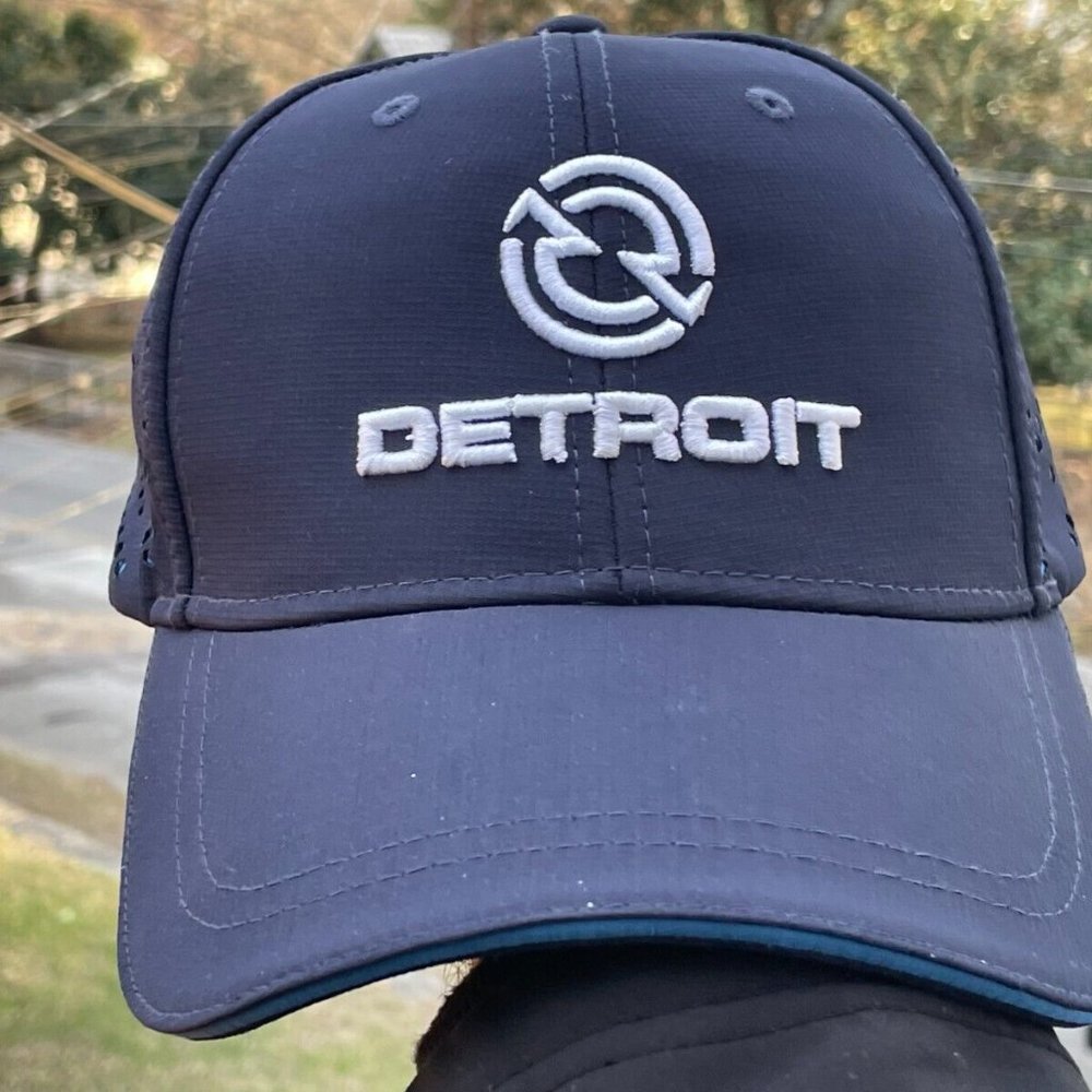 1338 Tryon Men Hat Blue Tone DETRIOT Baseball Cap hat - Picture 9 of 11